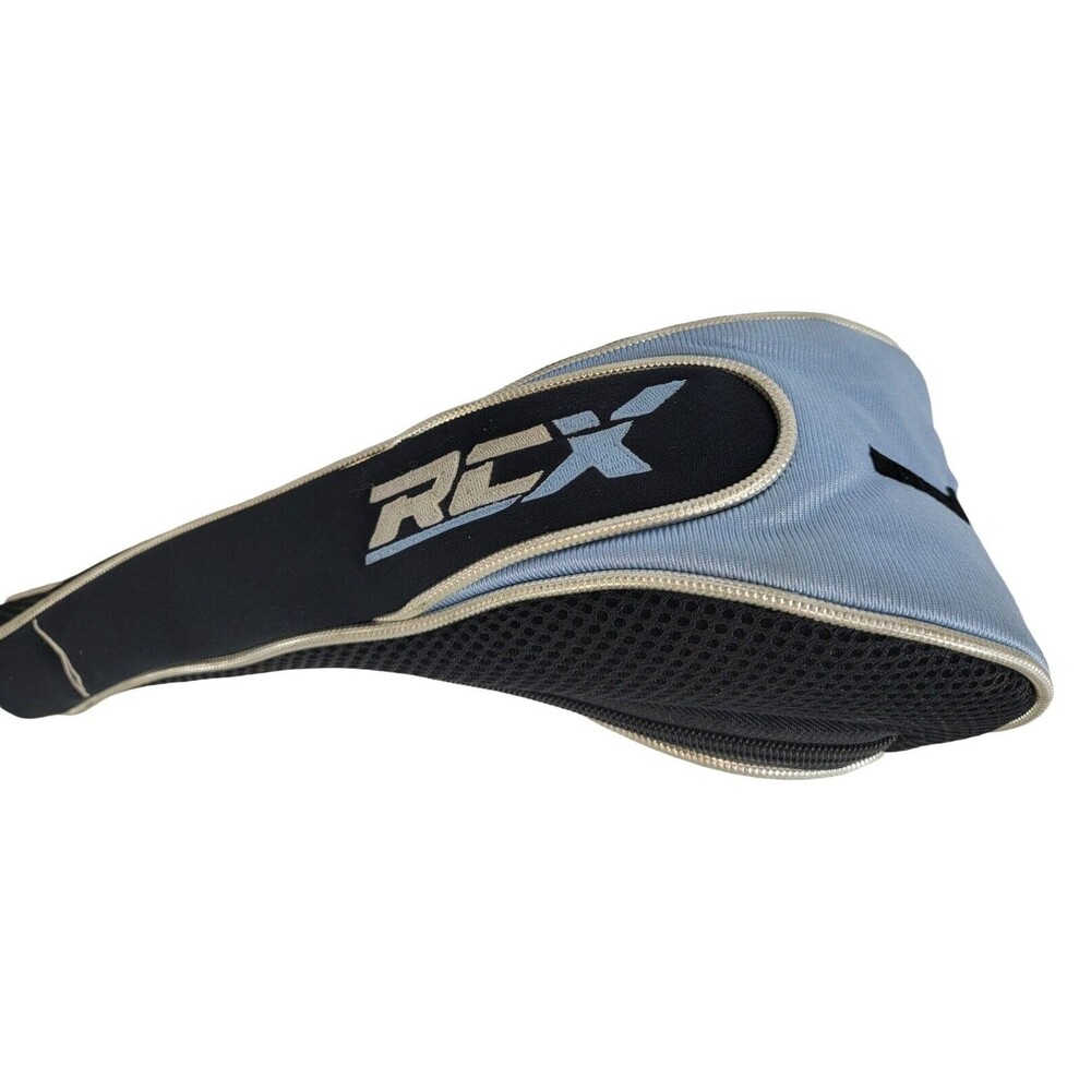 RCX Blue Black Golf Club Head Covers #1 Zippered Used Vintage Preowned